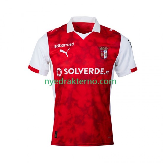 Fotballdrakt SC Braga Herre Hjemmedraktsett Kortermet 2025-2026