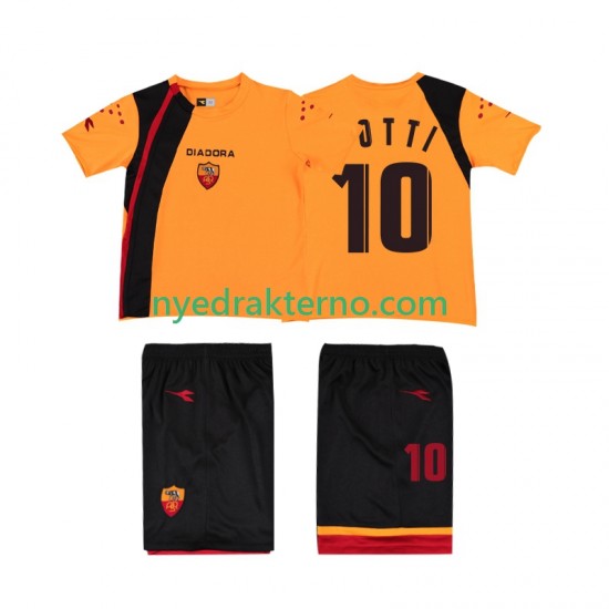 AS Roma Fotballdrakt TOTTI 10 2005- Retro Barn Hjemmedraktsett 2006 Kortermet