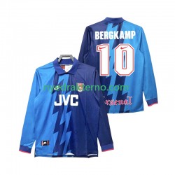 Arsenal Fotballdrakt Bergkamp 10 1995 1996 Retro Herre Bortedraktsett Langermet