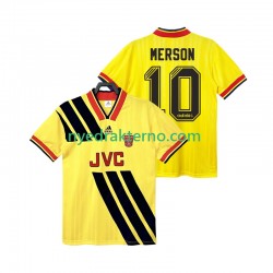Arsenal Fotballdrakt MERSON 10 1993 Retro Herre Bortedraktsett 1994 Kortermet