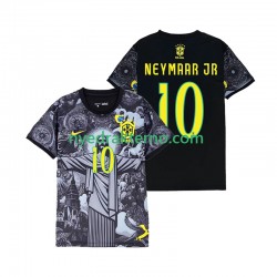 Brasil Fotballdrakt Neymar JR 10 Cheist the Redeemer Herre Hjemmedraktsett 2024 Kortermet
