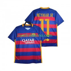 FC Barcelona Fotballdrakt Neymar JR 11 2015-2016 Retro Herre Hjemmedraktsett Kortermet