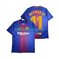 FC Barcelona Fotballdrakt Neymar JR 11 2017-2018 Retro Herre Hjemmedraktsett Kortermet