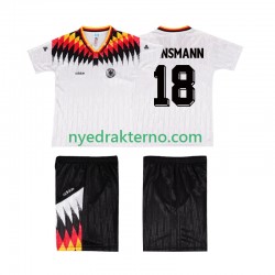 Tyskland Fotballdrakt KLINSMANN 18 Retro Barn Hjemmedraktsett 1994 Kortermet