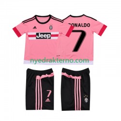 Juventus Fotballdrakt Cristiano RONALDO 7 2015 2016 Retro Barn Bortedraktsett Kortermet