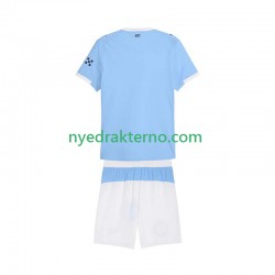 Manchester City Fotballdrakt Barn Hjemmedraktsett 2025-2026 Kortermet