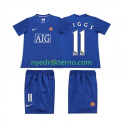 Manchester United Fotballdrakt GIGGS 11 Retro Barn Bortedraktsett 2008 Kortermet