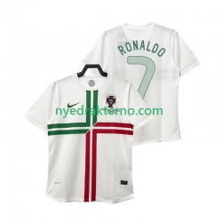 Portugal Fotballdrakt Cristiano Ronaldo 7 2012 Retro Herre Bortedraktsett Kortermet