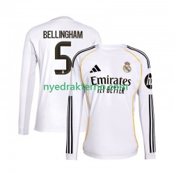 Real Madrid Fotballdrakt Jude Bellingham 5 Herre Hjemmedraktsett 2025-2026 Langermet
