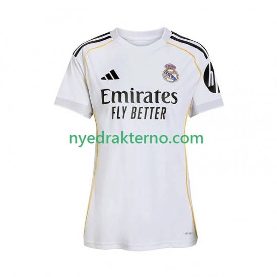 Real Madrid Fotballdrakt Dame Hjemmedraktsett 2025-2026 Kortermet
