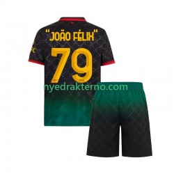 AC Milan Fotballdrakt JOAO FELIX 79 Barn Fjerdedraktsett 2024-2025 Kortermet