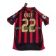 AC Milan Fotballdrakt KAKA 8 2007 Retro Herre Hjemmedraktsett 2006 Kortermet