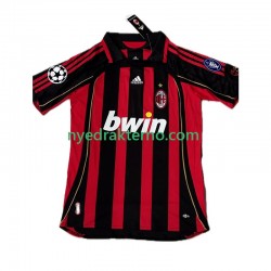AC Milan Fotballdrakt KAKA 8 2007 Retro Herre Hjemmedraktsett 2006 Kortermet