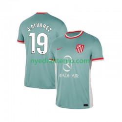 Atlético Madrid Fotballdrakt Julian Alvarez 19 Herre Bortedraktsett 2024-2025 Kortermet