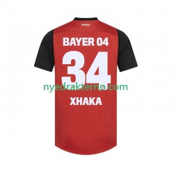 Bayer 04 Leverkusen Fotballdrakt XHAKA 34 Herre Hjemmedraktsett 2024-2025 Kortermet