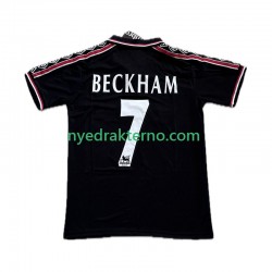Manchester United Fotballdrakt Beckham 7 1998 Retro Herre Tredjedraktsett 1999 Kortermet
