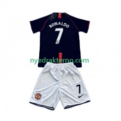 Manchester United Fotballdrakt Cristiano Ronaldo 7 2007 Retro Barn Bortedraktsett 2008 Kortermet