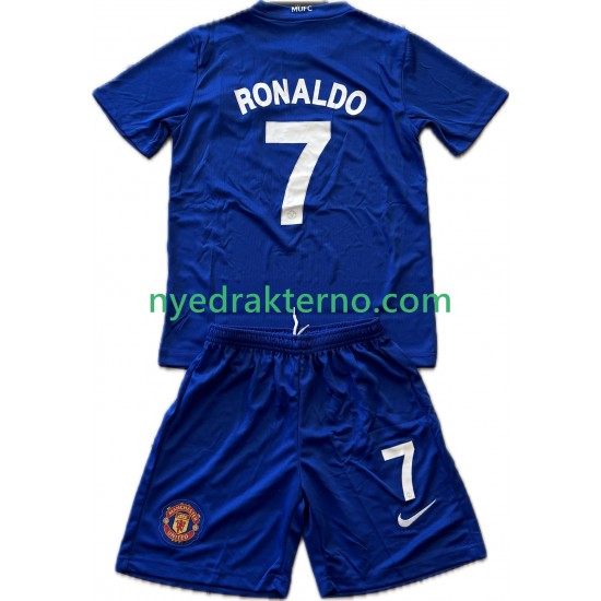 Manchester United Fotballdrakt Cristiano Ronaldo 7 2009 Retro Barn Tredjedraktsett 2008 Kortermet