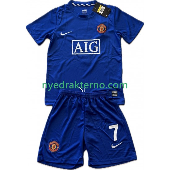 Manchester United Fotballdrakt Cristiano Ronaldo 7 2009 Retro Barn Tredjedraktsett 2008 Kortermet