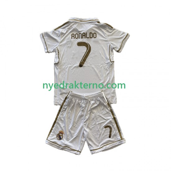 Real Madrid Fotballdrakt Cristiano Ronaldo 7 2012 Retro Barn Hjemmedraktsett 2011 Kortermet