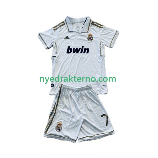 Real Madrid Fotballdrakt Cristiano Ronaldo 7 2012 Retro Barn Hjemmedraktsett 2011 Kortermet