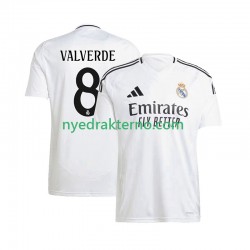 Real Madrid Fotballdrakt Federico Valverde 8 Herre Hjemmedraktsett 2024-2025 Kortermet