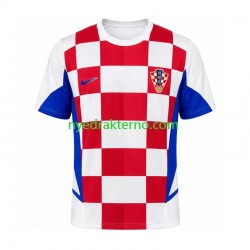 Kroatia Fotballdrakt 2002 Retro Herre Hjemmedraktsett Kortermet