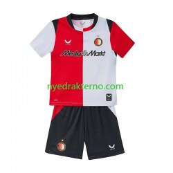 Feyenoord Rotterdam Fotballdrakt Barn Hjemmedraktsett 2026-2027 Kortermet