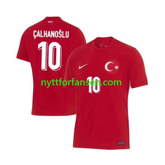 Tyrkia Fotballdrakt Hakan Calhanoglu 10 Herre Bortedraktsett Euro 2024 Kortermet