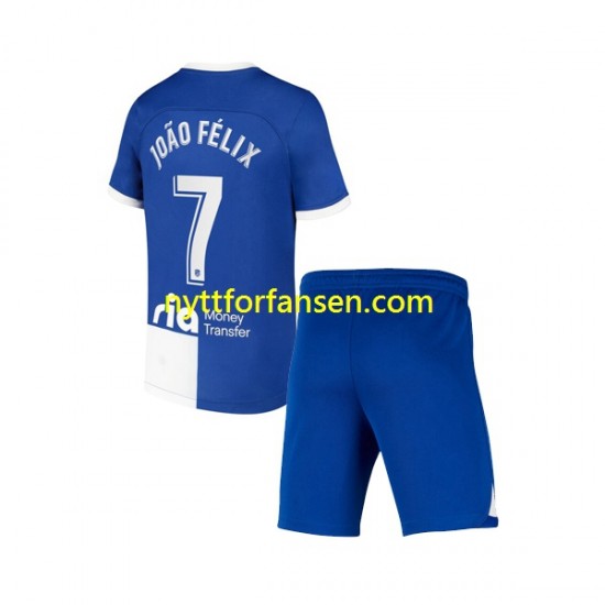 Atlético Madrid Fotballdrakt Joao Felix 7 120 Anniversary Barn Hjemmedraktsett 2022-2023 Kortermet