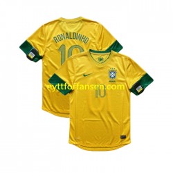 Brasil Fotballdrakt RONALDINHO 10 2012 Retro Herre Hjemmedraktsett Kortermet
