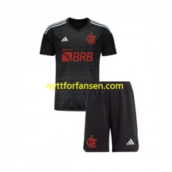 CR Flamengo Fotballdrakt Keeper Barn Bortedraktsett 2023-2024 Kortermet