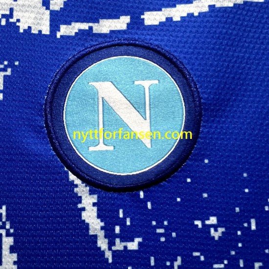 Napoli Fotballdrakt Maradona Champions Special Edition Herre Hjemmedraktsett 2023 Kortermet