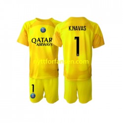 Paris Saint-Germain Fotballdrakt K.NAVAS 1 Keeper Barn Tredjedraktsett 2022-2023 Kortermet