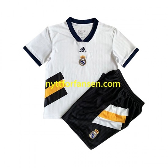 Real Madrid Fotballdrakt Icon Retro Barn Hjemmedraktsett 2022-2023 Kortermet