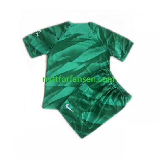 Atlético Madrid Fotballdrakt Keeper Barn Bortedraktsett 2023-2024 Kortermet