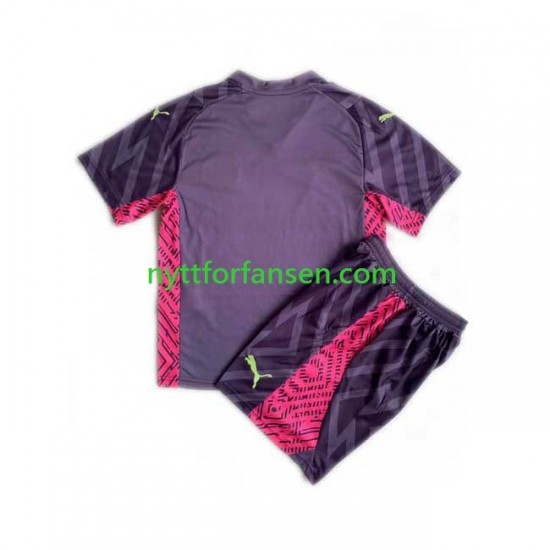 Manchester City Fotballdrakt Keeper Barn Bortedraktsett 2023-2024 Kortermet