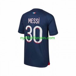 Paris Saint-Germain Fotballdrakt Lionel Messi 30 Herre Hjemmedraktsett 2023-2024 Kortermet