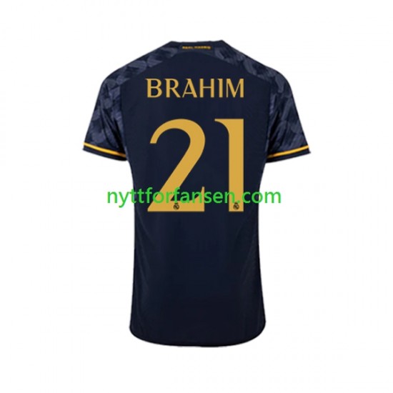 Real Madrid Fotballdrakt Brahim Diaz 21 Herre Bortedraktsett 2023-2024 Kortermet