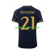 Real Madrid Fotballdrakt Brahim Diaz 21 Herre Bortedraktsett 2023-2024 Kortermet