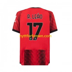 AC Milan Fotballdrakt Rafael Leao 17 Herre Hjemmedraktsett 2023-2024 Kortermet