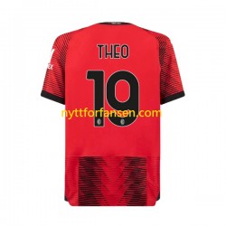 AC Milan Fotballdrakt Theo Hernandez 19 Herre Hjemmedraktsett 2023-2024 Kortermet