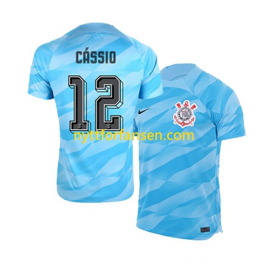 Corinthians Fotballdrakt Cassio 12 Keeper Herre Hjemmedraktsett 2023-2024 Kortermet
