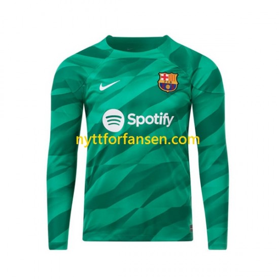 FC Barcelona Fotballdrakt Keeper Herre Hjemmedraktsett 2023-2024 Langermet