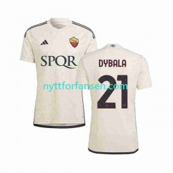 AS Roma Fotballdrakt Paulo Dybala 21 Herre Bortedraktsett 2023-2024 Kortermet