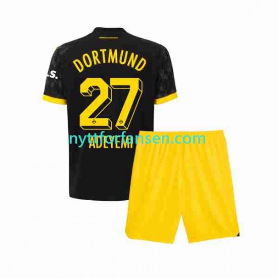 Borussia Dortmund Fotballdrakt Karim Adeyemi 27 Barn Bortedraktsett 2023-2024 Kortermet