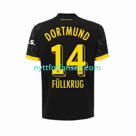 Borussia Dortmund Fotballdrakt Niclas Fullkrug 14 Herre Bortedraktsett 2023-2024 Kortermet