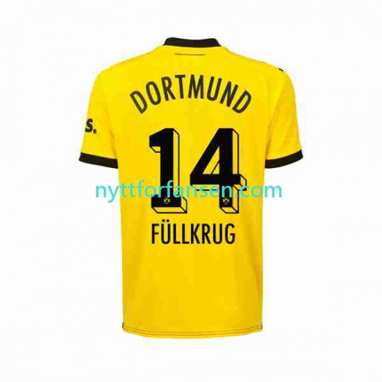 Borussia Dortmund Fotballdrakt Niclas Fullkrug 14 Herre Hjemmedraktsett 2023-2024 Kortermet