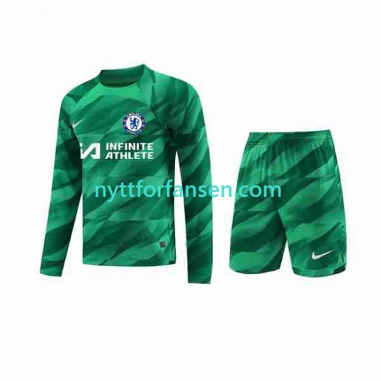 Chelsea Fotballdrakt Keeper Barn Tredjedraktsett 2023-2024 Langermet