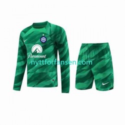 Inter Milan Fotballdrakt Keeper Barn Bortedraktsett 2023-2024 Langermet